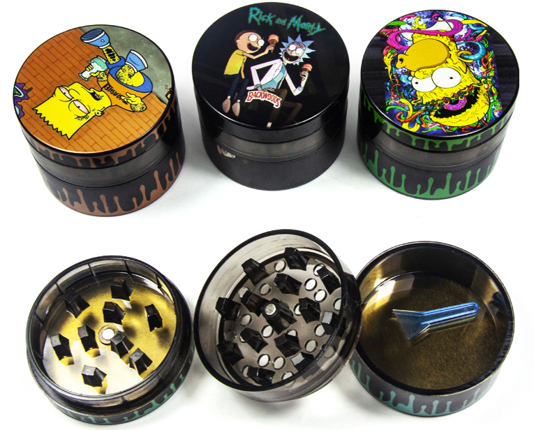 Metal Herb Grinder with Cartoon Designs - 3 Styles