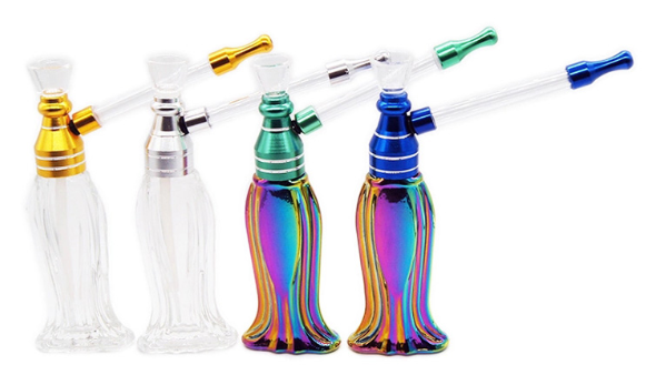 Glass Bottle Hookah Set - 4 Colours