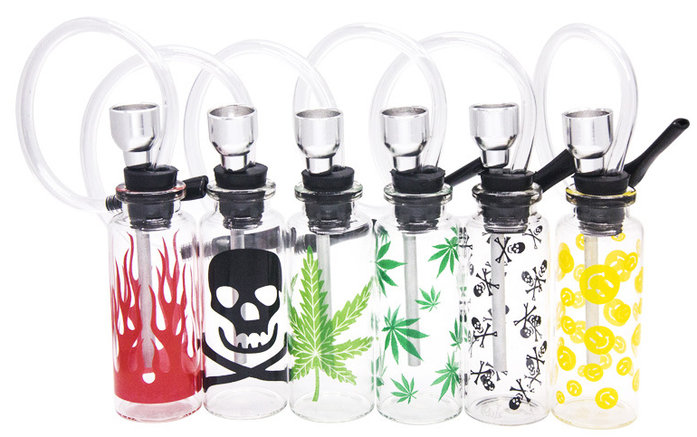 Printed Glass Hookah Set - 6 Designs