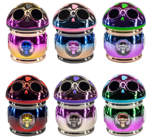Mushroom Metal Grinder Set - 6 Colours