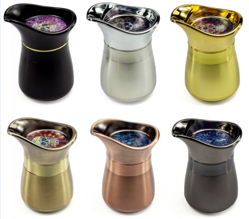 Metal Bottle Hookah with Colour Accent - 6 Colours