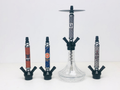 Hookah Set with Patterned Stems - 4 Pieces