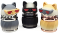 Cat Head Grinder Figurine - 3 Colours
