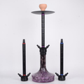 Leopard Print Glass Hookah Set with Accessories