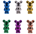 Bearbrick Style Metal Figurine - 6 Colours