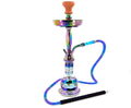 Rainbow Gradient Metal Hookah with Silicone Hose