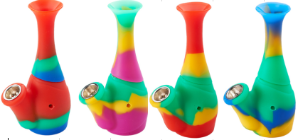 Colour Block Silicone Hookah Pipe - 4 Colours