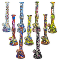 Graffiti Art Glass Hookah Set - Multi Designs