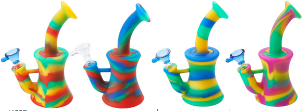 Swirl Silicone Hookah Pipe - 4 Colours
