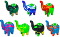 Elephant Silicone Pipe Figurine - 7 Colours