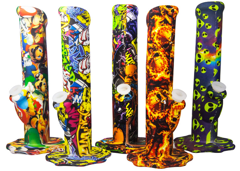 Graffiti Silicone Hookah Pipe - 5 Designs