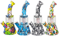 Silicone Sleeve Glass Hookah - 4 Designs