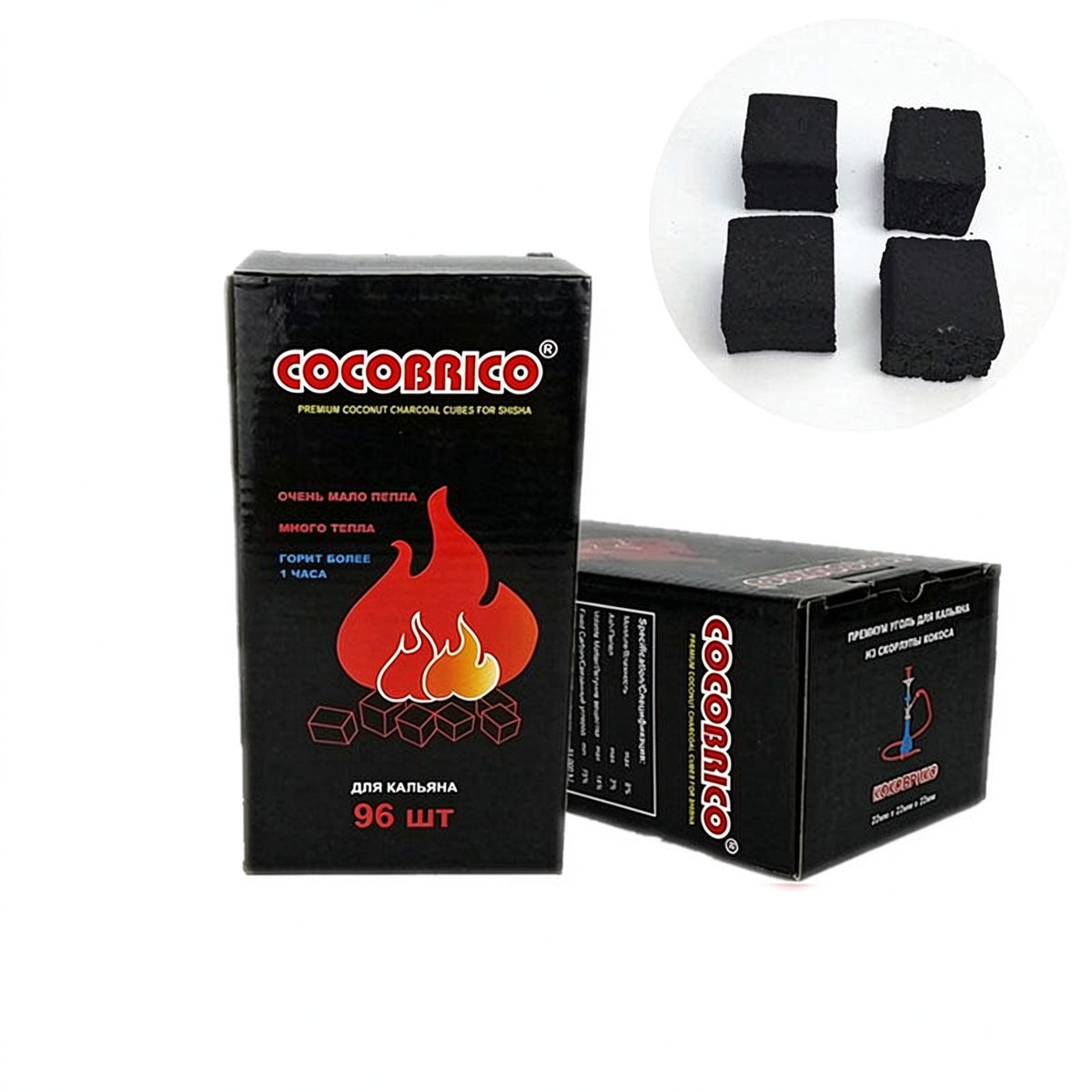 COCOBRICO Coconut Charcoal - 96 Cubes
