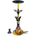 Black & Gold Hookah with Wing Decor
