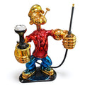 Electroplated Figurine Hookah Set - Collector Piece