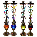 LED Spiral Light Hookah Set - 4 Colours