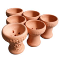 Clay Hookah Bowls Set - 6 Pcs